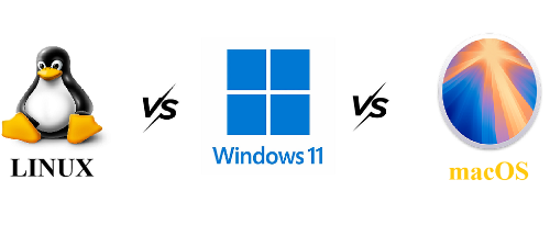 Windows vs macOS vs Linux default applications comparison